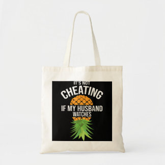 Funny It's Not Cheating If My Husband Watches Gift Tote Bag