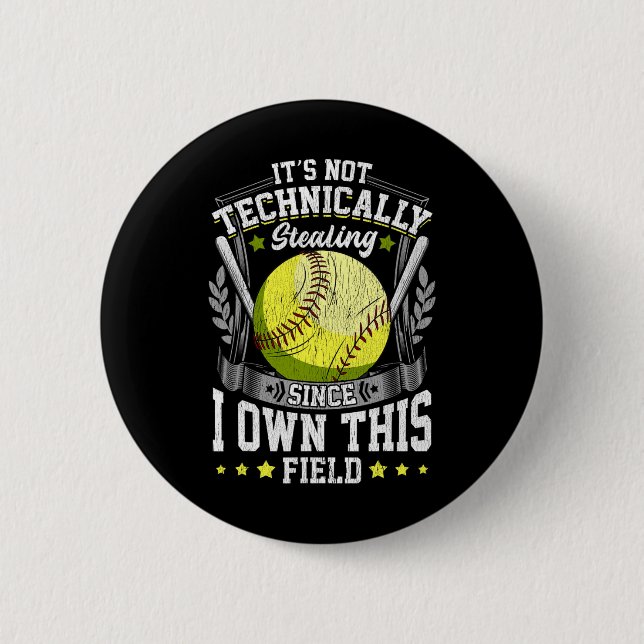 Funny It's Not Stealing Since I Own This Field Sof 6 Cm Round Badge (Front)