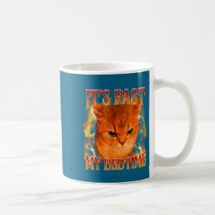 Funny It's Past My Bedtime Cat Meme Animals Humor  Coffee Mug