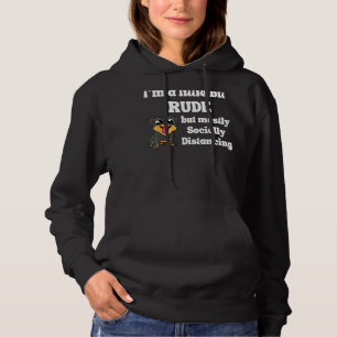 Funny Iu2019m A Little Bit Rude But Mostly Social  Hoodie