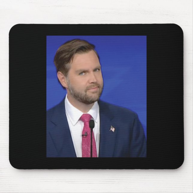 Funny J.d Vance Meme Vice President Debate Face  Mouse Pad (Front)
