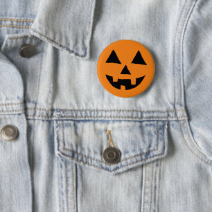 Funny Jack O Lanter Simple Jack O Lantern Designs 6 Cm Round Badge
