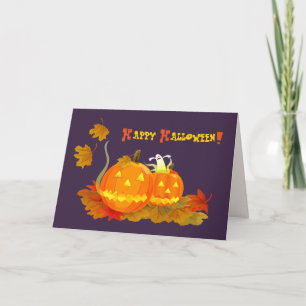 Funny Jack O'Lanterns Halloween Card