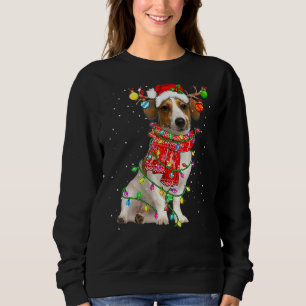Funny Jack Russell Terrier Dog Christmas Lights Xm Sweatshirt