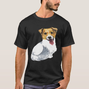 Funny Jack Russell Terrier Dog Face With Cat Body T-Shirt