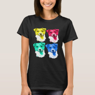 Funny Jack Russell Terrier Dog Gift Pop Art Popart T-Shirt