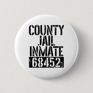 Funny Jail Inmate Prison Men Women Apparel Prisone 6 Cm Round Badge