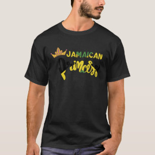 Funny Jamaican Map Vacation Lovers Quote Princess T-Shirt