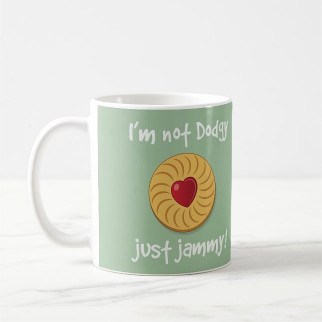 Funny Jammy Dodger Biscuit Mug (Left)