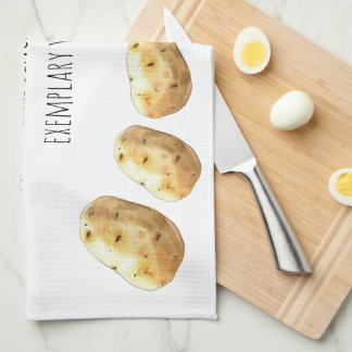 Funny Jane Austen Inspired Boiled Potato Quote Tea Towel