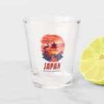 Funny Japan Sunset Landscape Scenery Shot Glass<br><div class="desc">Culturally playful design,  designed to tickle your funny bone with Japanese humour. Perfect for anyone who appreciates the lighter side of Japan and enjoys a good laugh.</div>