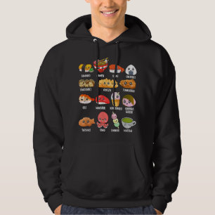 Funny Japanese Asian Food Fan Kawaii Ramen Sushi J Hoodie