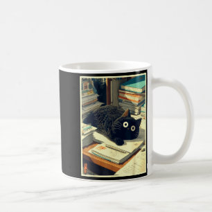 Funny japanese cat teacher student school last day coffee mug