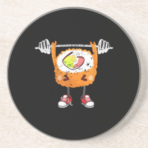 Funny Japanese Food Gym Weightlifting Gift T-Shirt Coaster