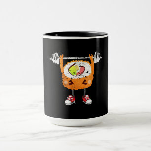 Funny Japanese Food Gym Weightlifting Gift T-Shirt Mug