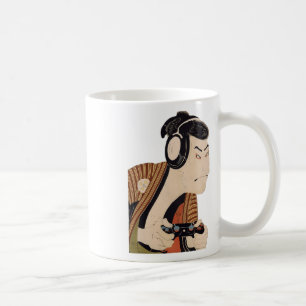 Funny Japanese Gamer Samurai Ukiyo-e Art Coffee Mug