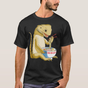 Funny Japanese Kawaii Ramen Bearded Dragon  T-Shirt