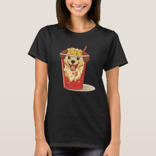 Funny japanese Ramen Noodles with cute Dog Face Co T-Shirt