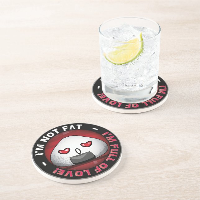 Funny japanese riceball coaster (Side)