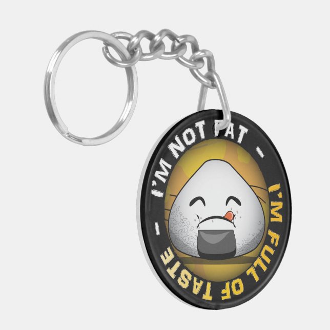 Funny japanese riceball key ring (Front Left)