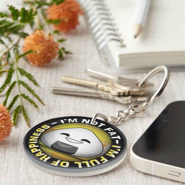 Funny japanese riceball key ring (Front Right)