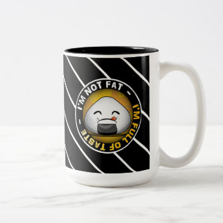 Funny japanese riceball Two-Tone coffee mug