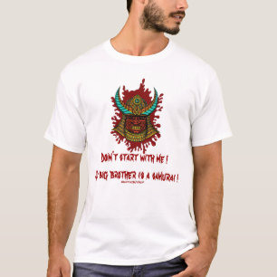 Funny Japanese samurai t-shirt design