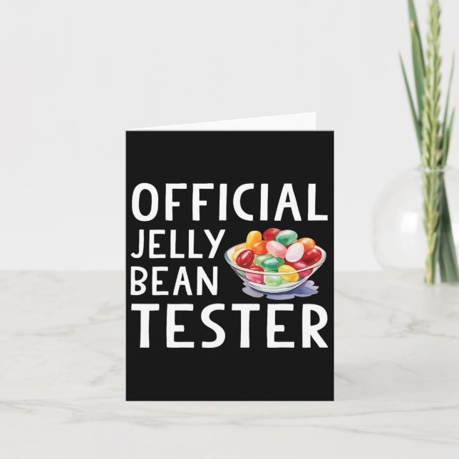 Funny Jelly Beans Easter Candy Official Jelly Bean Card (Front)