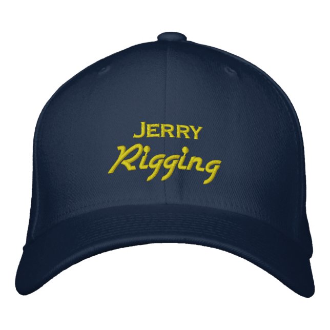 Funny Jerry Rigging Embroidered Hat (Front)