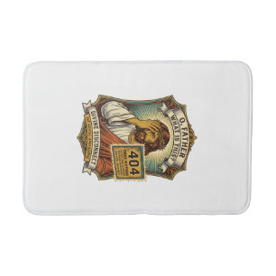 Funny Jesus 404 Error Web Developer Programmer Hum Bath Mat