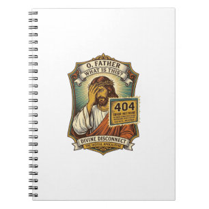 Funny Jesus 404 Error Web Developer Programmer Hum Notebook