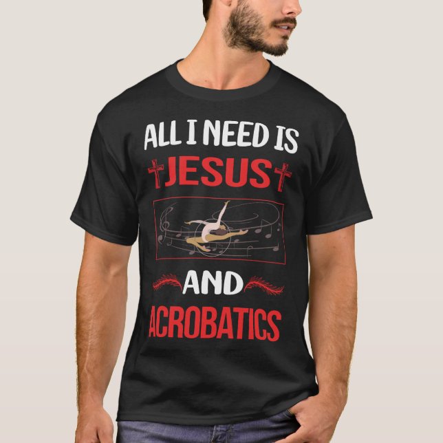 Funny Jesus Acrobatics Acrobat T-Shirt (Front)