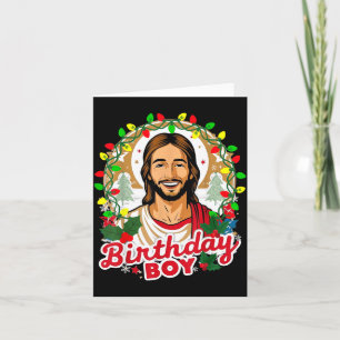 Funny Jesus Birthday Boy Christmas Xmas Holiday Ug Card