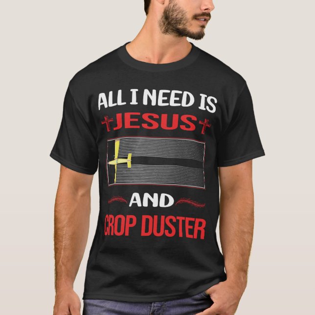 Funny Jesus Crop Duster T-Shirt (Front)