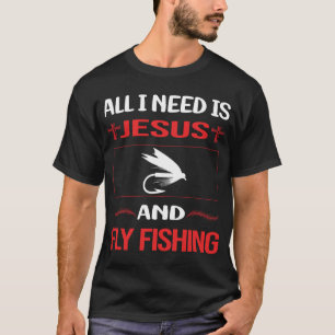 Funny Jesus Fly Fishing T-Shirt