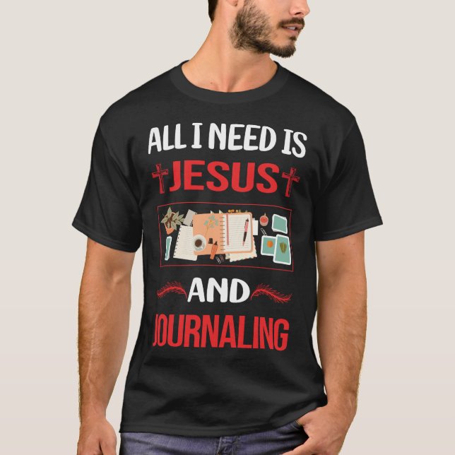 Funny Jesus Journalling T-Shirt (Front)