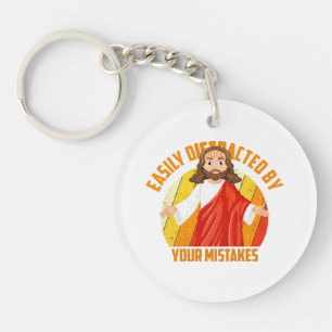 Funny Jesus Key Ring