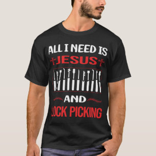 Funny Jesus Lock Picking Pick Picker Lockpicking L T-Shirt