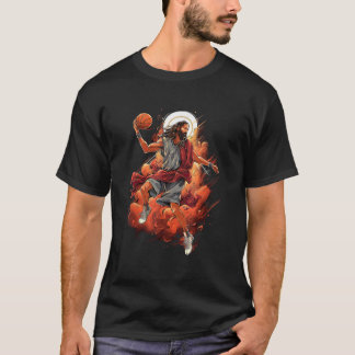 Funny Jesus Playing Basketball T Shirt