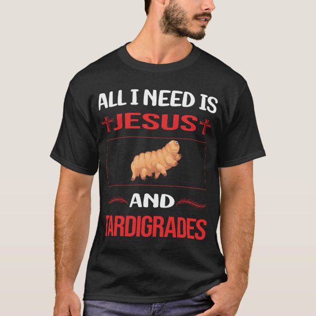 Funny Jesus Tardigrade Tardigrades Tardigrada Wate T-Shirt (Front)