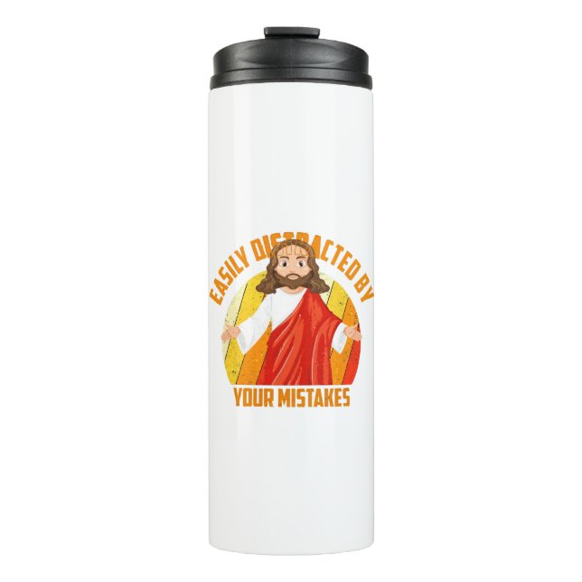 Funny Jesus Thermal Tumbler (Front)