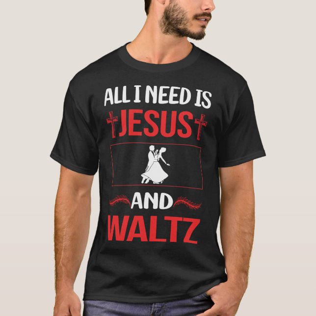 Funny Jesus Waltz T-Shirt (Front)