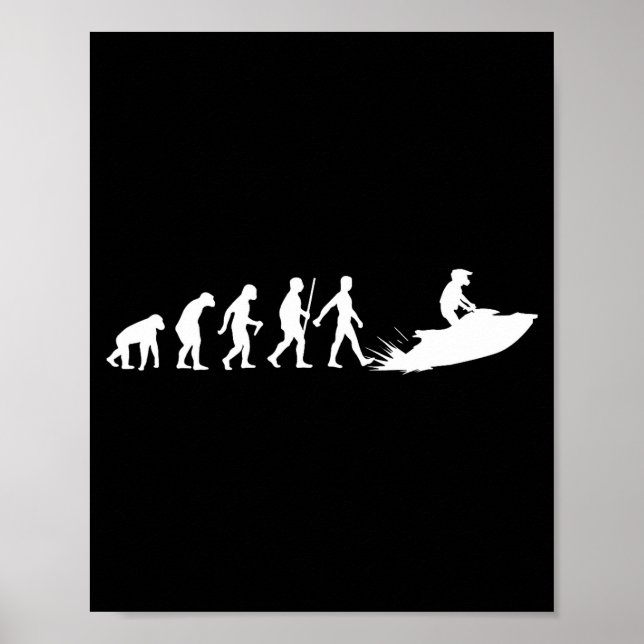 Funny Jet Ski Design For Men Women Kids Jetski Lov Poster (Front)