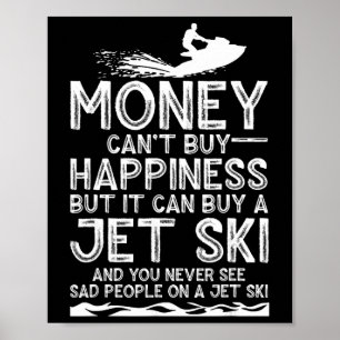 Funny Jet Ski Gift For Water Sport Lover Ski Rider Poster
