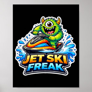 Funny jet ski jetski lover water scooter owner pwc poster