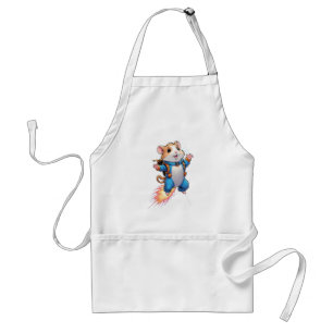 Funny Jetpack Hamster Apron   Cartoon Animal