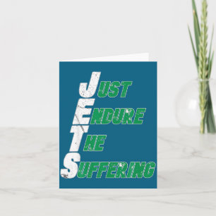 Funny Jets Just Endure The Suffering Football  Card