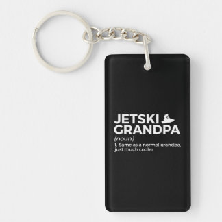 Funny Jetski Grandpa Definition Jet Skiing Key Ring