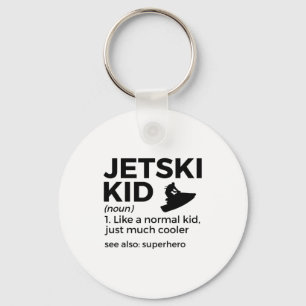 Funny jetski kid definition jet skiing key ring
