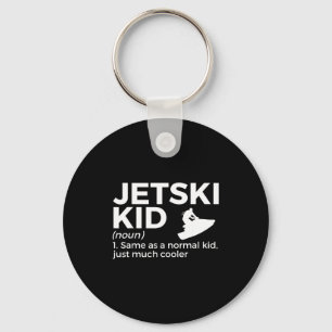 Funny jetski kid definition jet skiing key ring